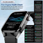 2025, EKG + PPG, Organe, Eingeweide, Laserdiagnose, Smartwatch, Harnsäure, Körperfett, Blutdruck, Körperanalyse, Anrufgesundheit, Herrenuhren - flohmarkt-deutschland.shop