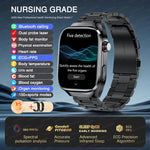 2025, EKG + PPG, Organe, Eingeweide, Laserdiagnose, Smartwatch, Harnsäure, Körperfett, Blutdruck, Körperanalyse, Anrufgesundheit, Herrenuhren - flohmarkt-deutschland.shop