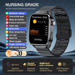 2025, EKG + PPG, Organe, Eingeweide, Laserdiagnose, Smartwatch, Harnsäure, Körperfett, Blutdruck, Körperanalyse, Anrufgesundheit, Herrenuhren - flohmarkt-deutschland.shop