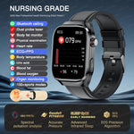 2025, EKG + PPG, Organe, Eingeweide, Laserdiagnose, Smartwatch, Harnsäure, Körperfett, Blutdruck, Körperanalyse, Anrufgesundheit, Herrenuhren - flohmarkt-deutschland.shop