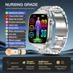 2025, EKG + PPG, Organe, Eingeweide, Laserdiagnose, Smartwatch, Harnsäure, Körperfett, Blutdruck, Körperanalyse, Anrufgesundheit, Herrenuhren - flohmarkt-deutschland.shop