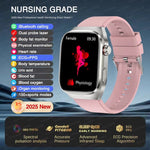 2025, EKG + PPG, Organe, Eingeweide, Laserdiagnose, Smartwatch, Harnsäure, Körperfett, Blutdruck, Körperanalyse, Anrufgesundheit, Herrenuhren - flohmarkt-deutschland.shop