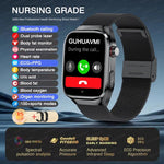 2025, EKG + PPG, Organe, Eingeweide, Laserdiagnose, Smartwatch, Harnsäure, Körperfett, Blutdruck, Körperanalyse, Anrufgesundheit, Herrenuhren - flohmarkt-deutschland.shop