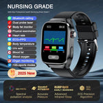 2025, EKG + PPG, Organe, Eingeweide, Laserdiagnose, Smartwatch, Harnsäure, Körperfett, Blutdruck, Körperanalyse, Anrufgesundheit, Herrenuhren - flohmarkt-deutschland.shop