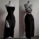 2025 explosive new dress summer high sensibility halter strap Spice Girl bag hip dress - flohmarkt-deutschland.shop
