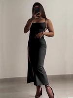 2025 explosive new dress summer high sensibility halter strap Spice Girl bag hip dress - flohmarkt-deutschland.shop