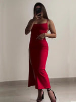 2025 explosive new dress summer high sensibility halter strap Spice Girl bag hip dress - flohmarkt-deutschland.shop