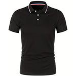 2025 Hot Sale Men's Summer Casual Breathable Comfortable Polo Shirt Men's Solid Color High Quality Short Sleeve T-Shirt - flohmarkt-deutschland.shop