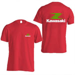 2025 Kawasaki Motorcycles logo Z Men's Summer pure cotton T-shirt Women's outdoor new T-shirt Street casual couple top - flohmarkt-deutschland.shop