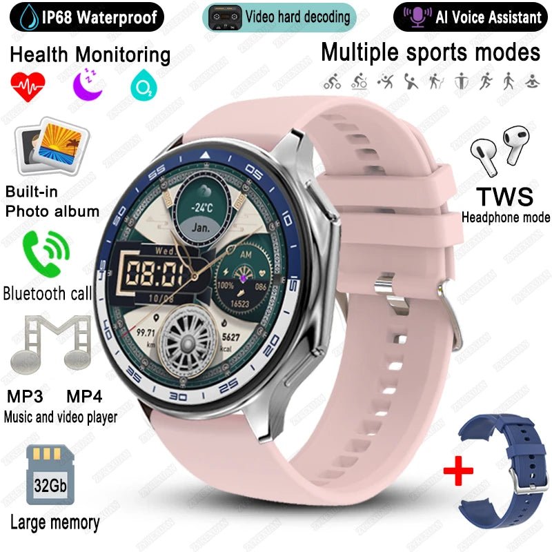 2025 neue Für OPPO Uhr X High-End-Business Uhr Männer 32 Gb Speicher Video Wiedergabe Smart Uhr Sport fitness Wasserdichte Armband - flohmarkt-deutschland.shop