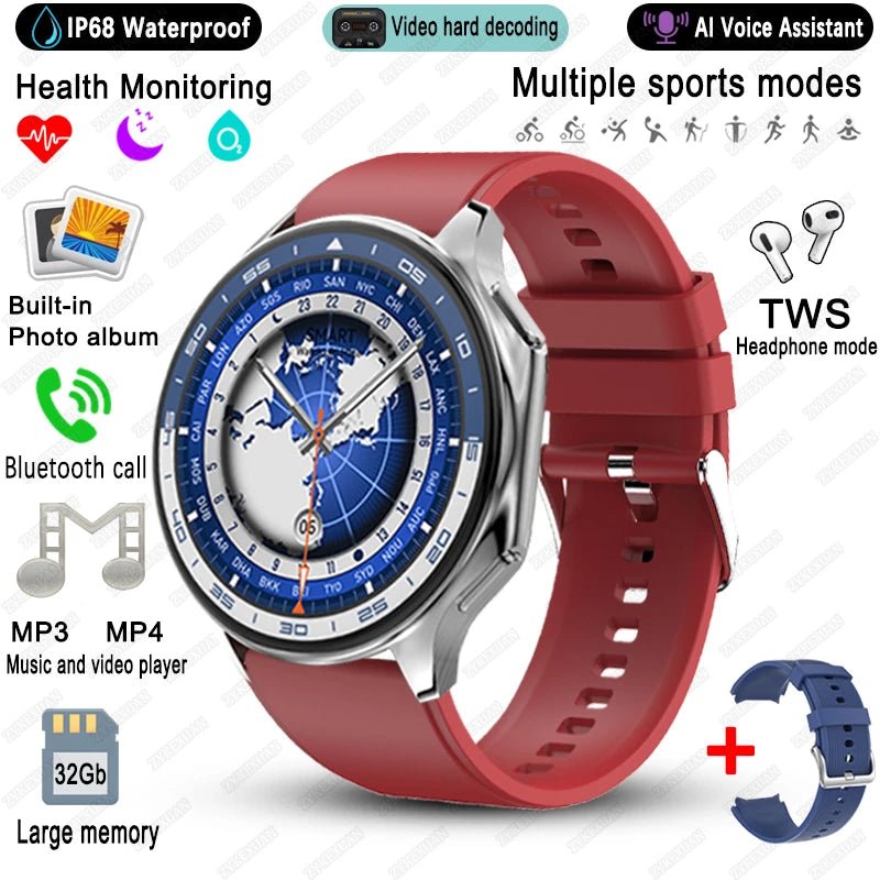 2025 neue Für OPPO Uhr X High-End-Business Uhr Männer 32 Gb Speicher Video Wiedergabe Smart Uhr Sport fitness Wasserdichte Armband - flohmarkt-deutschland.shop