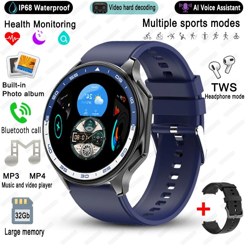 2025 neue Für OPPO Uhr X High-End-Business Uhr Männer 32 Gb Speicher Video Wiedergabe Smart Uhr Sport fitness Wasserdichte Armband - flohmarkt-deutschland.shop