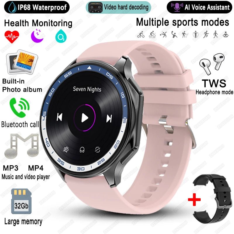 2025 neue Für OPPO Uhr X High-End-Business Uhr Männer 32 Gb Speicher Video Wiedergabe Smart Uhr Sport fitness Wasserdichte Armband - flohmarkt-deutschland.shop