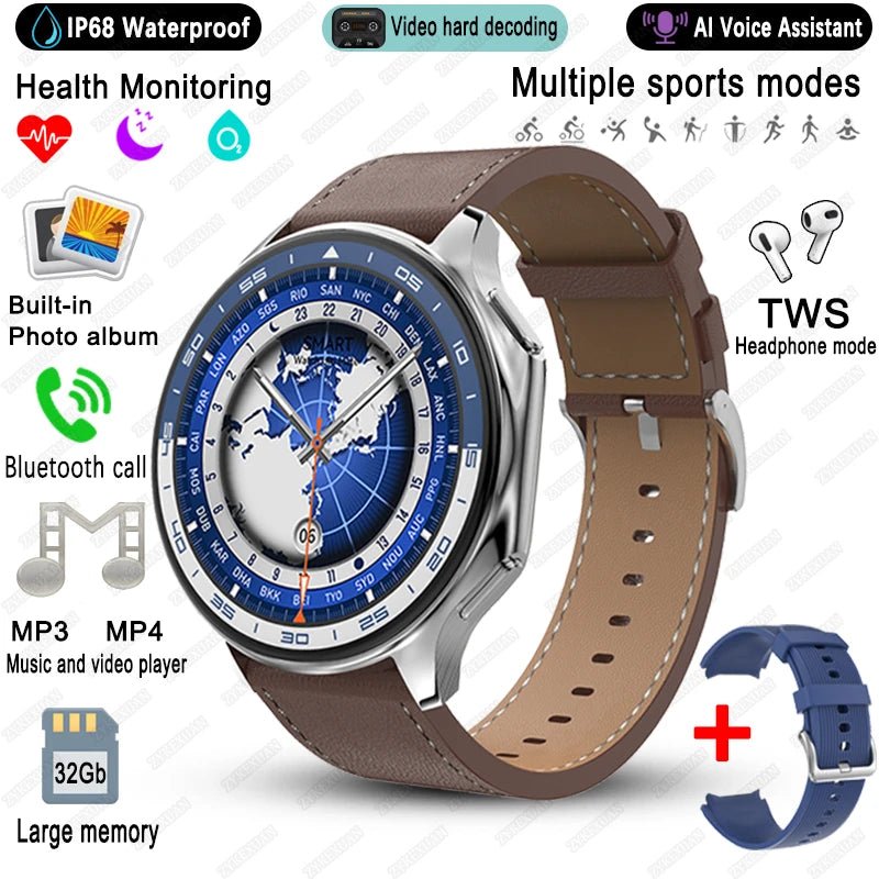 2025 neue Für OPPO Uhr X High-End-Business Uhr Männer 32 Gb Speicher Video Wiedergabe Smart Uhr Sport fitness Wasserdichte Armband - flohmarkt-deutschland.shop
