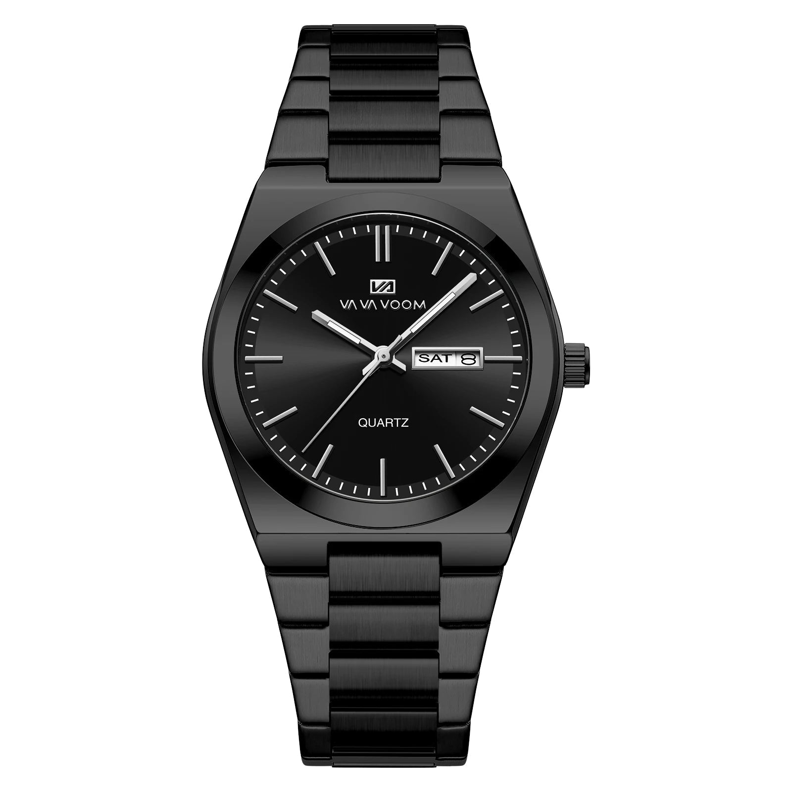 2025 neue Herren-Business-Uhren, modisch, blau, silberfarben, Edelstahlarmband, 40 mm, Weinfassform, Top-Marken-Quarzuhr für Herren - flohmarkt-deutschland.shop
