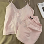 2025 New Cotton Sleepwear Women's Summer Short Sleeved Shorts Cute Women's Home Clothing Set Женская Пижама - flohmarkt-deutschland.shop