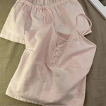 2025 New Cotton Sleepwear Women's Summer Short Sleeved Shorts Cute Women's Home Clothing Set Женская Пижама - flohmarkt-deutschland.shop