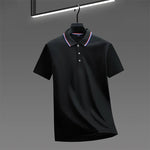2025 New Men's Casual Solid Color Short Sleeved Polo Shirt Summer Fashionable and Comfortable Versatile Top - flohmarkt-deutschland.shop