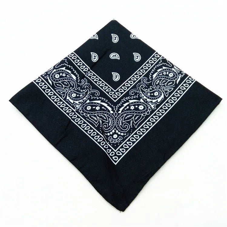 2026 Fashion Hip Hop Cotton Bandana Square Scarf 54cm*54cm Black Red Paisley Headband Printed For Women/Men/Boys/Girls - flohmarkt-deutschland.shop