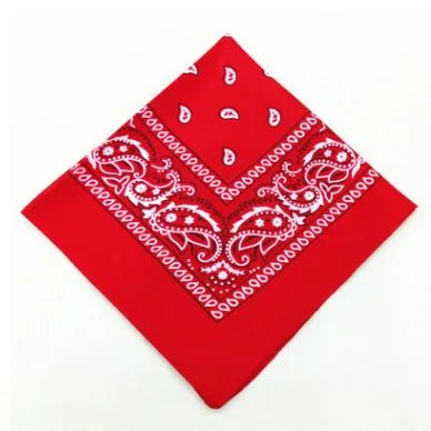 2026 Fashion Hip Hop Cotton Bandana Square Scarf 54cm*54cm Black Red Paisley Headband Printed For Women/Men/Boys/Girls - flohmarkt-deutschland.shop