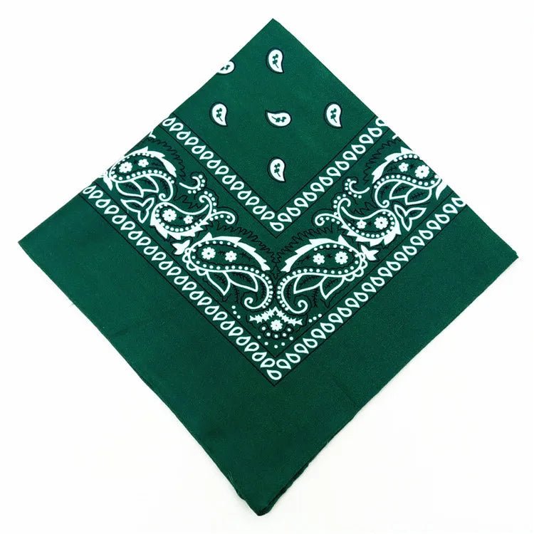 2026 Fashion Hip Hop Cotton Bandana Square Scarf 54cm*54cm Black Red Paisley Headband Printed For Women/Men/Boys/Girls - flohmarkt-deutschland.shop