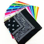 2026 Fashion Hip Hop Cotton Bandana Square Scarf 54cm*54cm Black Red Paisley Headband Printed For Women/Men/Boys/Girls - flohmarkt-deutschland.shop
