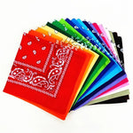 2026 Fashion Hip Hop Cotton Bandana Square Scarf 54cm*54cm Black Red Paisley Headband Printed For Women/Men/Boys/Girls - flohmarkt-deutschland.shop