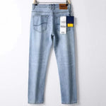 2026 Frühling Sommer Dünne Jeans Klassischer Stil Mode Stretch Regular Fit Denim-Hose Herren Marke Gewaschene Hellblaue Jeans - flohmarkt-deutschland.shop