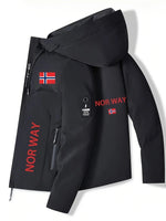 2026 Herren Hochwertige Polyester-Bomberjacke - Norwegisches Druckdesign Langarm Frühling/Herbst Outdoor-Sportjacke - flohmarkt-deutschland.shop