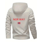 2026 Herren Hochwertige Polyester-Bomberjacke - Norwegisches Druckdesign Langarm Frühling/Herbst Outdoor-Sportjacke - flohmarkt-deutschland.shop