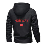 2026 Herren Hochwertige Polyester-Bomberjacke - Norwegisches Druckdesign Langarm Frühling/Herbst Outdoor-Sportjacke - flohmarkt-deutschland.shop