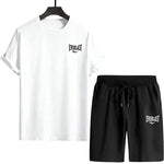 2026 Neu im Herren-Trainingsanzug: T-Shirt + Shorts, Urban Casual Sportoutfit, Herren Frühling Sommer Heim- und Outdoor-Komfort - flohmarkt-deutschland.shop