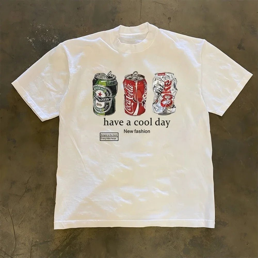 2026 Neues Kurzarm-T-Shirt für Herren und Damen – Lässige Mode mit hochwertigem Grafikdruck in Off-White - flohmarkt-deutschland.shop