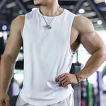 2026 Newest Summer Gym Vest High Quality mesh Shirt Sleeveless T-shirts Men Tank Tops running Fitness Sports Vest men Clothing - flohmarkt-deutschland.shop