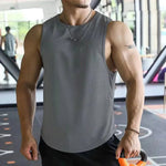 2026 Newest Summer Gym Vest High Quality mesh Shirt Sleeveless T-shirts Men Tank Tops running Fitness Sports Vest men Clothing - flohmarkt-deutschland.shop