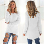 2026, Plus Größe Frauen Warme Pullover Einfarbig O Hals Lose Gestrickte Pullover Lange Pullover Casual Bluse Dame Oversize Kleidung - flohmarkt-deutschland.shop