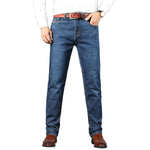 2026 Top-Marke Gewaschene Jeans-Hose Vier-Jahreszeiten-Herren-Jeans Hochwertige Business-Casual-Jeans mit Hohem Bund - flohmarkt-deutschland.shop