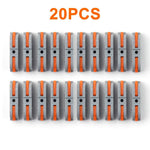 20/34/50PCS Lever Wire Connectors, 1 to 1 Inline Assemblable Wire Connector, Electrical Connectors Wire Terminals - flohmarkt-deutschland.shop