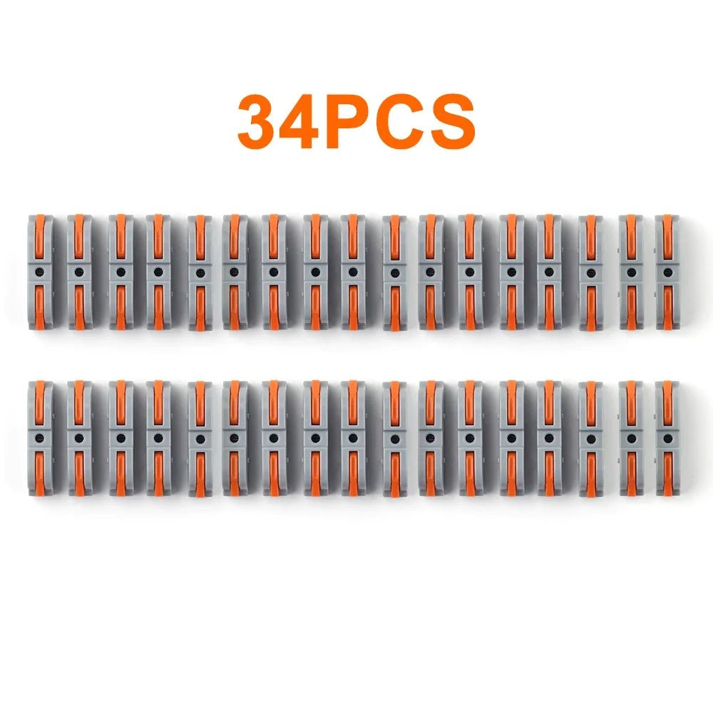 20/34/50PCS Lever Wire Connectors, 1 to 1 Inline Assemblable Wire Connector, Electrical Connectors Wire Terminals - flohmarkt-deutschland.shop