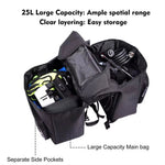 25L Doppelseitige Fahrradtasche Wasserdicht Für Gepäckträger Outdoor Reise - flohmarkt-deutschland.shop