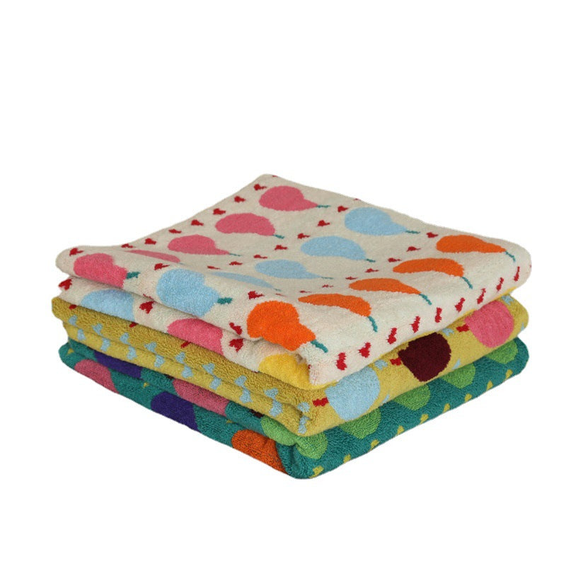 Cute Pear Cotton Soft Absorbent Bath Towel