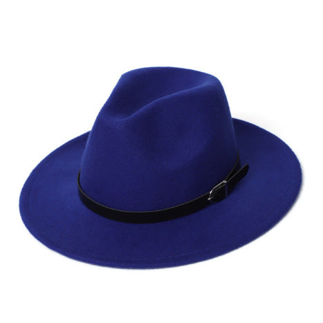 Women's Vintage Wool Felt Wide Brim Hat for Fall/Winter