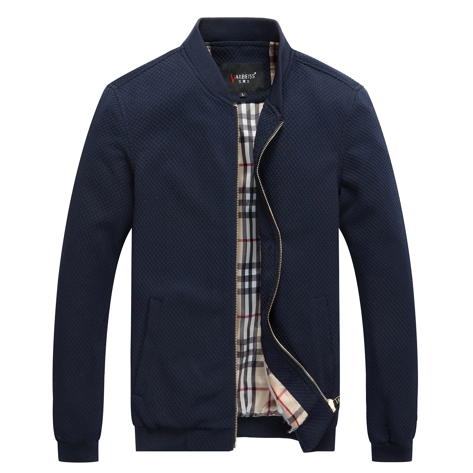 2020 Fall Men's Baseball Collar Jacket - Slim Fit