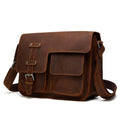 Men's Leather Shoulder Bag - Business Messenger Bag