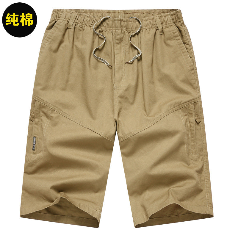 Men's Summer Thin Cotton Cargo Shorts (Loose Fit)