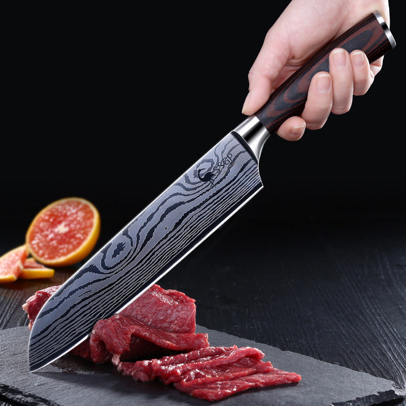 Stainless Steel Chef Knife for Western Cuisine & Sashimi