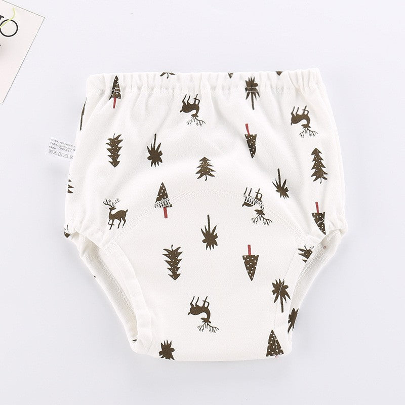 Cotton Baby Learning Pants - Washable Waterproof Diapers