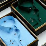 2er-Pack weißes Hemd für Herren, Lang-/Kurzarm, Business-Kleidung, Trauzeugen, Berufskleidung, Latzhose, Lichtbildausweis-Innen - flohmarkt-deutschland.shop