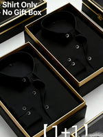 2er-Pack weißes Hemd für Herren, Lang-/Kurzarm, Business-Kleidung, Trauzeugen, Berufskleidung, Latzhose, Lichtbildausweis-Innen - flohmarkt-deutschland.shop