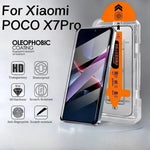 2Pcs Premium Gehärtetem Glas Für Xiaomi Poco X7 X6 Pro Staub Kostenloser Screen Protector Für Xiaomi Poco X7 X6 einfach Installieren Glas - flohmarkt-deutschland.shop